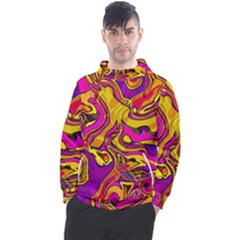 Colorful Boho Swirls Pattern Men s Pullover Hoodie by SpinnyChairDesigns