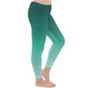 Biscay Green Gradient Ombre Classic Winter Leggings View3