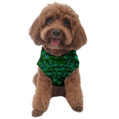 Leaf Forest And Blue Flowers In Peace Dog Sweater by pepitasart