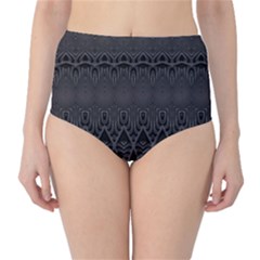 Boho Black Diamonds Classic High-waist Bikini Bottoms by SpinnyChairDesigns
