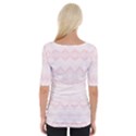 Boho Pastel Pink Pattern Wide Neckline Tee View2