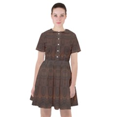 Boho Chocolate Brown Sailor Dress