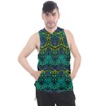 Boho Emerald Green Men s Sleeveless Hoodie