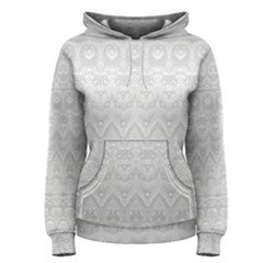 Boho White Wedding Lace Pattern Women s Pullover Hoodie