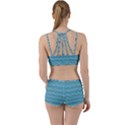 Boho Teal Stripes Perfect Fit Gym Set View2