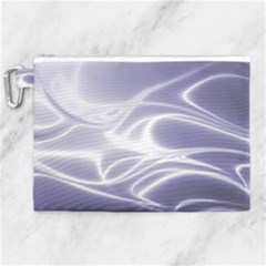 Violet Glowing Swirls Canvas Cosmetic Bag (xl) by SpinnyChairDesigns