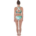 Biscay Green Glow Cross Back Hipster Bikini Set View2