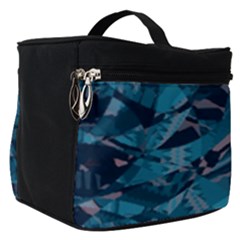 Boho Cerulean Blue Mosaic Make Up Travel Bag (small) by SpinnyChairDesigns