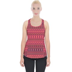 Boho Bittersweet Pink  Piece Up Tank Top by SpinnyChairDesigns