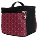 Boho Wine Floral Print Make Up Travel Bag (Small) View2