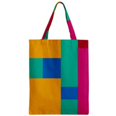 Squares  Zipper Classic Tote Bag by Sobalvarro