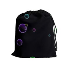 Bubble Show Drawstring Pouch (xl) by Sabelacarlos