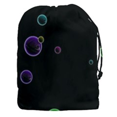 Bubble In Dark Drawstring Pouch (3xl) by Sabelacarlos