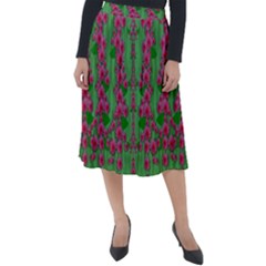Lianas Of Sakura Branches In Contemplative Freedom Classic Velour Midi Skirt  by pepitasart