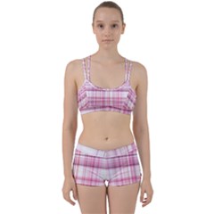 Pink Madras Plaid Perfect Fit Gym Set by SpinnyChairDesigns