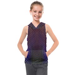 Alien Skin Glow Kids  Sleeveless Hoodie by SpinnyChairDesigns