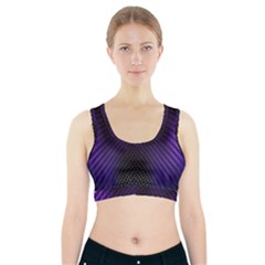 Alien Skin Glow Sports Bra With Pocket by SpinnyChairDesigns