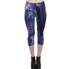 Fractal Web Capri Leggings 