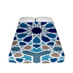 Arabic Geometric Design Pattern  Fitted Sheet (full/ Double Size) by LoolyElzayat