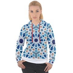 Arabic Geometric Design Pattern  Women s Overhead Hoodie