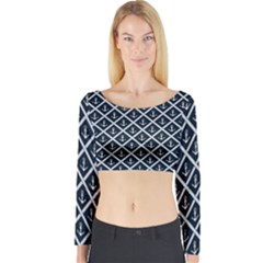 Anchors  Long Sleeve Crop Top by Sobalvarro
