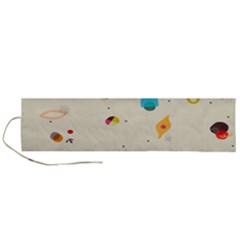 Dots, Spots, And Whatnot Roll Up Canvas Pencil Holder (l)