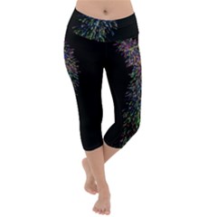 Galaxy Space Lightweight Velour Capri Yoga Leggings