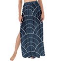 Blue Sashiko pattern Maxi Chiffon Tie-Up Sarong View1