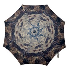 Andes Mountains Aerial View, Chile Hook Handle Umbrellas (large) by dflcprintsclothing