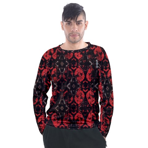 Antique Brothel Wallpaper Men s Long Sleeve Raglan Tee by MRNStudios