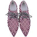 Two Tone Lattice Pattern Pointed Oxford Shoes View1