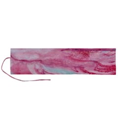 Abstract Marbling Roll Up Canvas Pencil Holder (l) by kaleidomarblingart