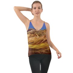 Colored Mountains Landscape, La Rioja, Argentina Chiffon Cami by dflcprintsclothing