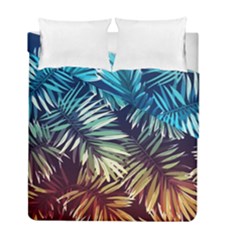 Tropic Leaves Duvet Cover Double Side (full/ Double Size) by goljakoff