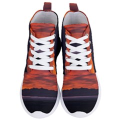 Las Aguilas Viewpoint, El Chalten, Argentina Women s Lightweight High Top Sneakers by dflcprintsclothing