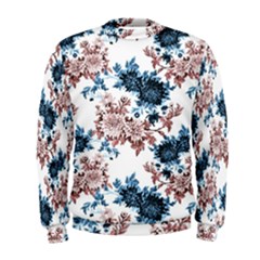 Blue And Rose Flowers Men s Sweatshirt by goljakoff