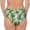 Green leaves Double Strap Halter Bikini Bottom View2