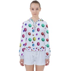 Egg Easter Texture Colorful Women s Tie Up Sweat