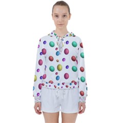 Egg Easter Texture Colorful Women s Tie Up Sweat by HermanTelo