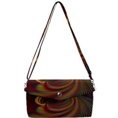 Fractal Illusion Removable Strap Clutch Bag