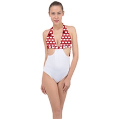 Black Sheep Halter Front Plunge Swimsuit by NoHang