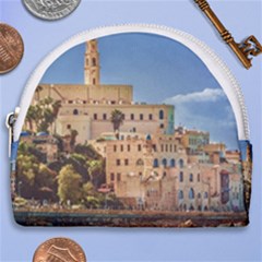 Old Jaffa Cityscape, Israel Horseshoe Style Canvas Pouch by dflcprintsclothing