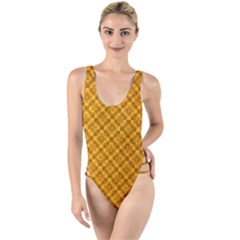 Golden 12 High Leg Strappy Swimsuit by impacteesstreetweargold