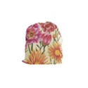Retro flowers Drawstring Pouch (Small) View1