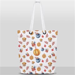 Muffins Love Muffins Love Full Print Rope Handle Tote (small) by designsbymallika