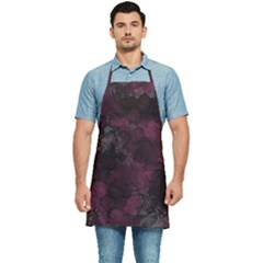 Purple Alcohol Ink Kitchen Apron by Dazzleway