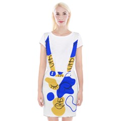Evening Mood Face Drawing Braces Suspender Skirt by ArtsyWishy