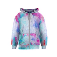 Rainbow Paint Kids  Zipper Hoodie by goljakoff