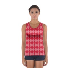 Red Diamonds Sport Tank Top  by ArtsyWishy