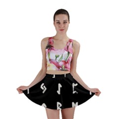 Elder Futhark Rune Set Collected Inverted Mini Skirt by WetdryvacsLair